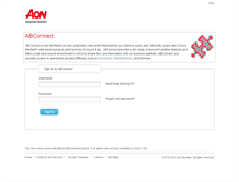 Tablet Screenshot of abconnect.aonbenfield.com